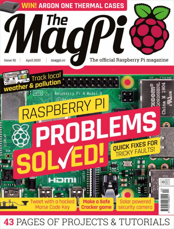 The MagPi 92 kümmert sich um Probleme (Quelle: raspberrypi.org)