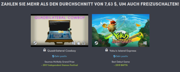 Humble Award Winners Bundle – schalge den Durchschschnitt