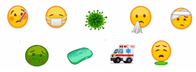 Neue Emojis mit Bezug auf die Corona-Krise