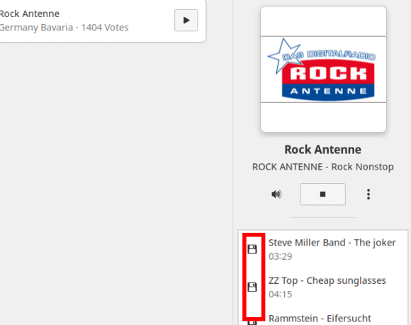Mit Shortwave lassen sich Lieder nachträglich speichern