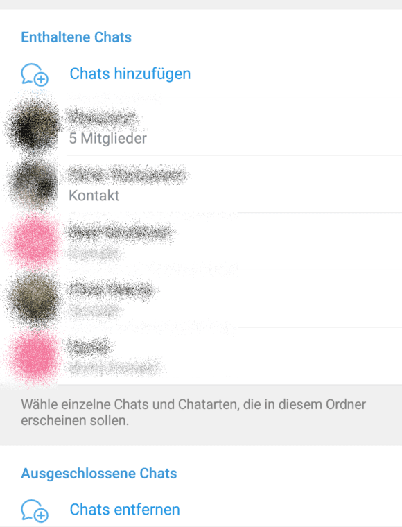 Chats hinzufügen