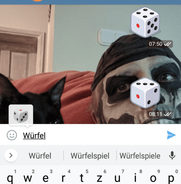 Mit Telegram würfeln