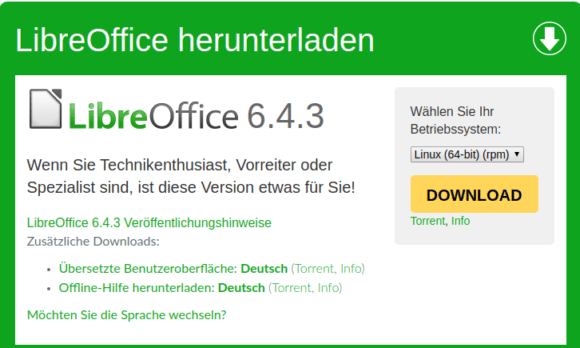 LibreOffice 6.4.3 ist verfügbar