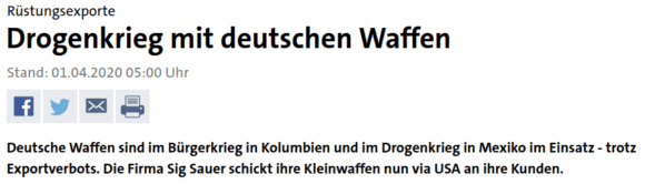 Sig Sauer und die Waffen-Exporte