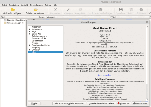 Mit MusicBrainz Picard überliste ich den doofen MP3-Player von Garmin