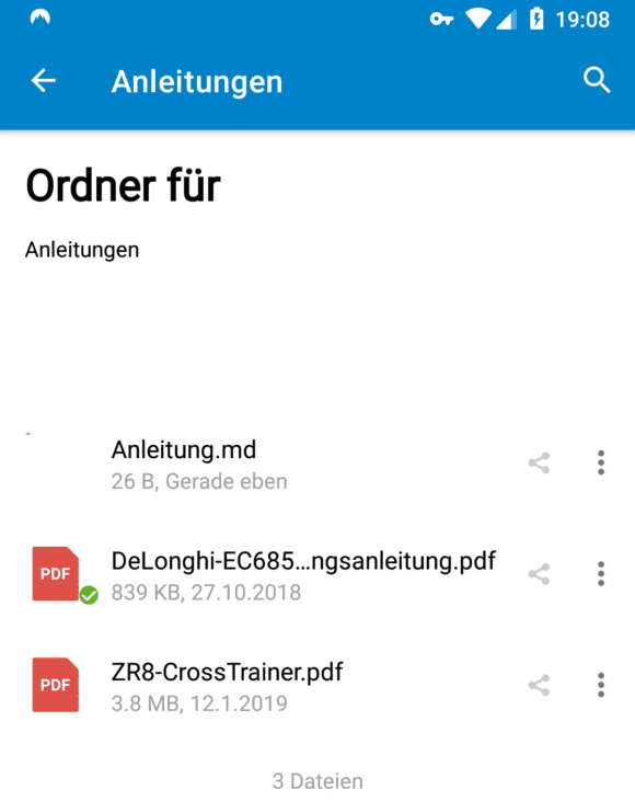 Ordner mit zusätzlichen Informationen ausstatten