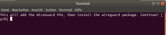 Ubuntu: WireGuard PPA hinzufügen
