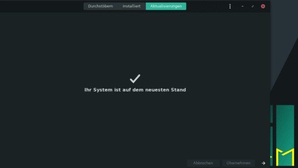 Das System ist auf dem neuesten Stand