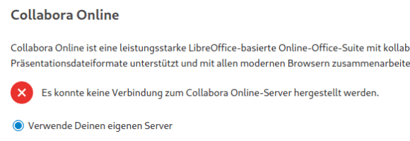 Kann keine Verbindung zum Server herstellen