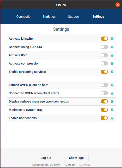 Im OVPN-Client kannst Du IPv6 aktivieren