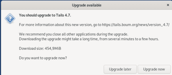 Tails 4.7 steht bereit