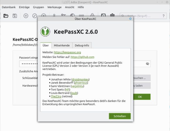 KeePassXC 2.6.0 ist veröffentlicht