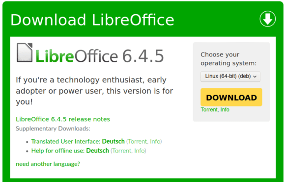 LibreOffice 6.4.5 ist ab sofort verfügbar