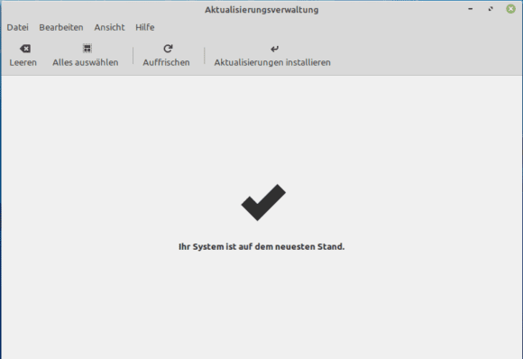 Vor dem Upgrade auf Linux Mint 20: Alles aktualisieren