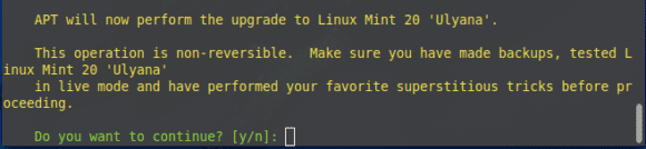 Das Upgrade auf Linux Mint 20 – bist Du Dir sicher? Der Schritt lässt sich nicht umkehren!