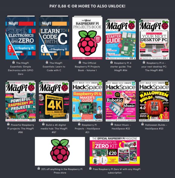 Raspberry Pi Press Bundle – 0,88 €