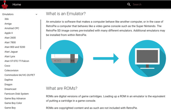  RetroPie unterstützt sehr viele Emulatoren
