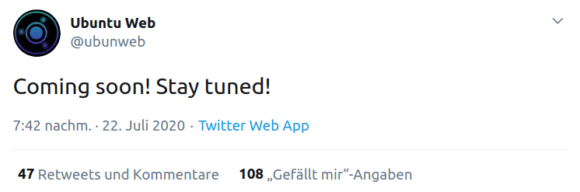 Ubuntu Web soll bald verfügbar sein