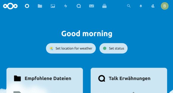 Neues Dashboard in Nextcloud 20