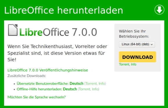 LibreOffice 7.0 ist da!