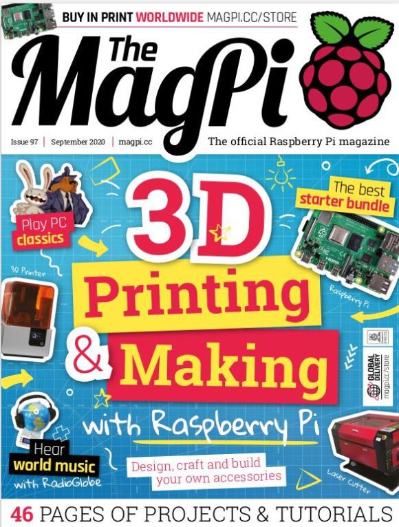 Schwerpunkt im MagPi 97 ist 3D-Druck