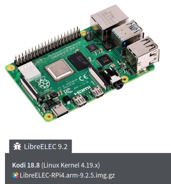 LibreELEC 9.2.5 wurde speziell für den Raspberry Pi 4 ausgegeben