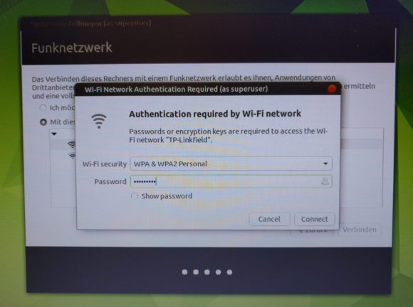 Du kannst Dich direkt mit Deinem WLAN verbinden