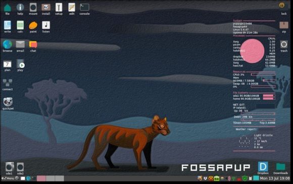 Fossapup64 Puppy 9.5 (Quelle: blog.puppylinux.com)