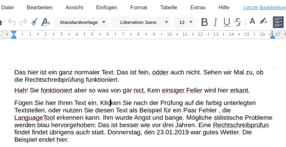 Rechtschreibprüfung in Collabora Online (CODE) funktioniert nun