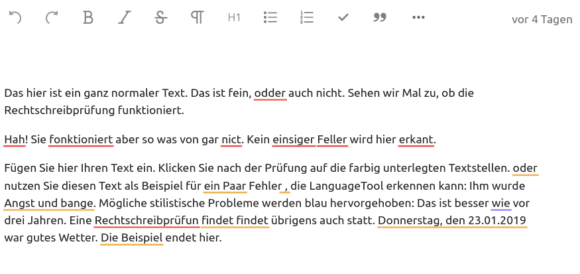 LanguageTool im Texteditor kann das besser