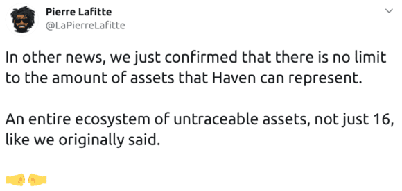 Haven Protocol kann endlos viele Assets aufnehmen