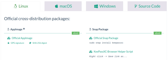 KeePassXC 2.6.2 gibt es für Linux, Windows und macOS
