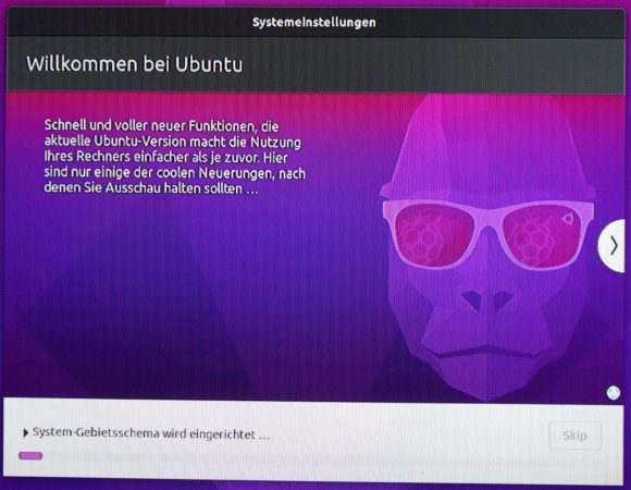 Ubuntu 20.10 für Raspberry Pi konfiguriert sich