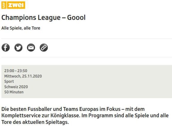 Champions League – alle Spiele, alle Tore