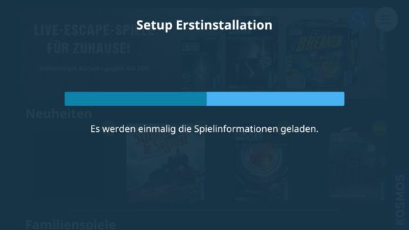 Kosmos Erklär-App – Erstinstallation