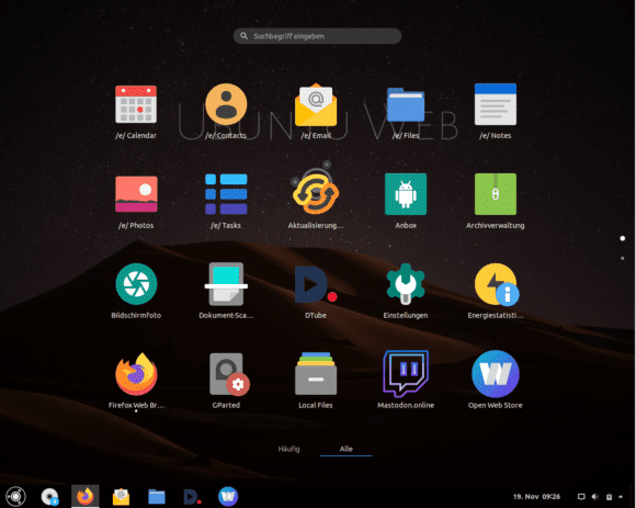 Ubuntu Web Remix – Apps