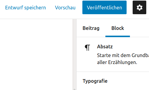 Dauernd muss ich bei Gutenberg zwischen Beitrag und Block springen – nervt total