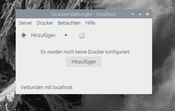 Druckereinstellungen sind neu bei Raspberry Pi OS