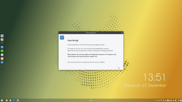 Das vorinstallierte und vorkonfigurierte Tuxedo OS ist echt nicht schlecht …