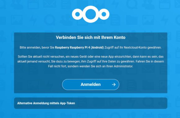 Die Nextcloud mit Android 11 auf dem Raspberry Pi verbinden