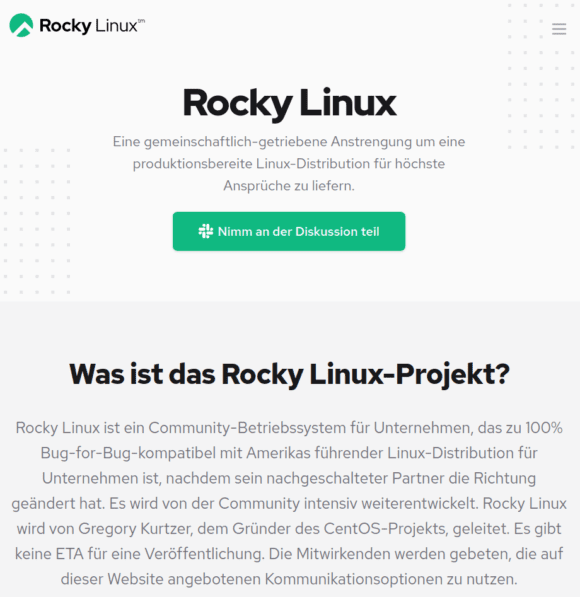 Rocky Linux als Alternative zu CentOS