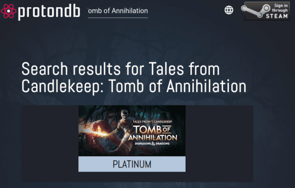 Tales from Candlekeep: Tomb of Annihilation – Platinum – sollte unter Linux laufen