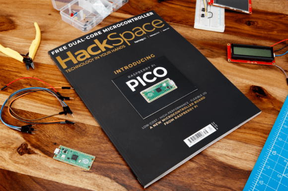 Beim aktuellen HackSpace-Magazin ist ein Raspberry Pi Pico enthalten (Quelle: raspberrypi.org)