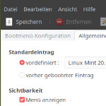 GRUB-Reihenfolge unter Linux Mint / Ubuntu mit grub-customizer ändern