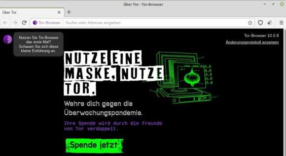 Tor Browser 10.0.8 ist verfügbar