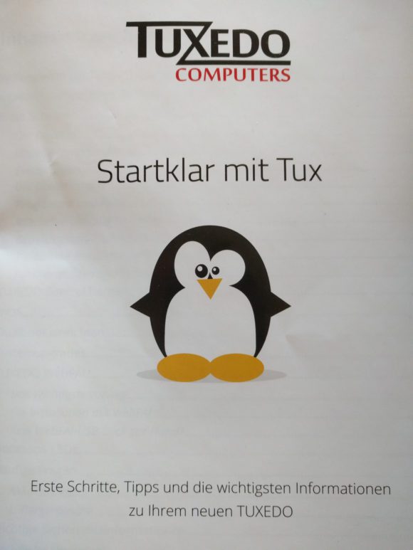 Das Tuxedo-Handbuch zur Starthilfe ist gut, wird aber den vielen verschiedenen Modellen anscheinend nicht mehr ganz gerecht