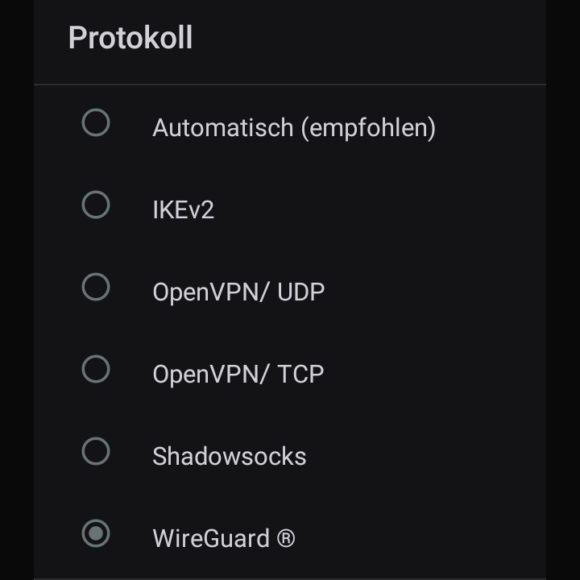 VPN-Protokolle von Surfshark