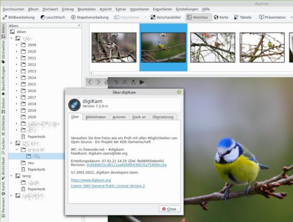 digiKam 7.2.0 RC ist da