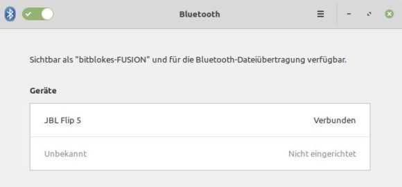 Mit dem Vorgänger-Kernel funktioniert Bluetooth