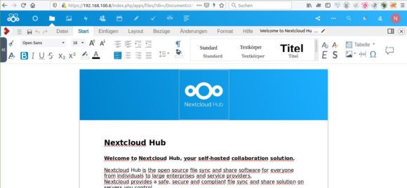 Collabora Online für Raspberry Pi funktioniert mit NextCloudPi